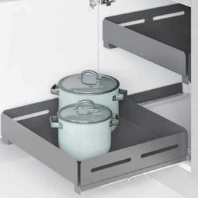 Starax Unique Box 45 cm Antrasit Modül Bağımsız Çift Açılım Gizli Raylı Çekmece