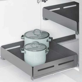 Starax Unique Box 45 cm Antrasit Modül Bağımsız Çift Açılım Gizli Raylı Çekmece
