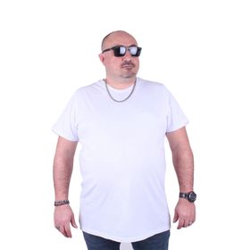 Starbattal 11100 Beyaz Büyük Beden Basic Erkek T-shirt