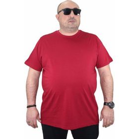 Starbattal 11100 Bordo Büyük Beden Erkek T-shirt