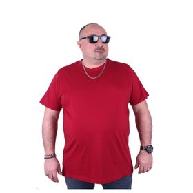Starbattal 11100 Bordo Büyük Beden Erkek T-shirt