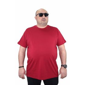 Starbattal 11100 Bordo Büyük Beden Erkek T-shirt