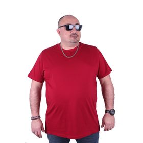 Starbattal 11100 Bordo Büyük Beden Erkek T-shirt