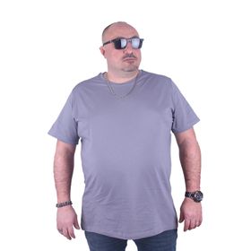 Starbattal 11100 Gri Büyük Beden Basic Erkek T-shirt