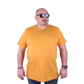 Starbattal 11100 Hardal Büyük Beden Basic Erkek T-shirt