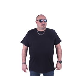 Starbattal 11100 Siyah Büyük Beden Basic Erkek T-shirt