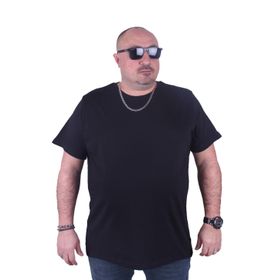 Starbattal 11100 Siyah Büyük Beden Basic Erkek T-shirt