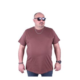 Starbattal 11100 Taba Büyük Beden Basic Erkek T-shirt