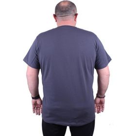 Starbattal 11160 Füme Büyük Beden Erkek T-shirt
