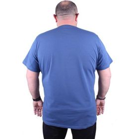 Starbattal 11160 İndigo Büyük Beden Erkek T-shirt