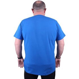 Starbattal 11160 Saks Büyük Beden Erkek T-shirt