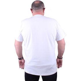 Starbattal 11170 Beyaz Büyük Beden Erkek T-shirt