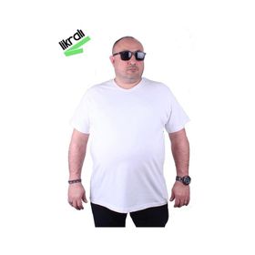 Starbattal 11170 Beyaz Büyük Beden Erkek T-shirt