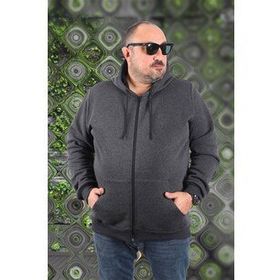 Starbattal 11701 Büyük Beden Antrasit Erkek Sweatshirt