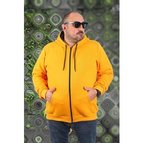 Starbattal 11701 Büyük Beden Hardal Erkek Sweatshirt