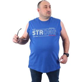 Starbattal 22122 İndigo Büyük Beden Erkek T-shirt