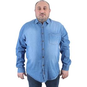 Starbattal 22311 Mavi Büyük Beden Erkek Gömlek
