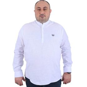 Starbattal 22313 Beyaz Büyük Beden Erkek Gömlek