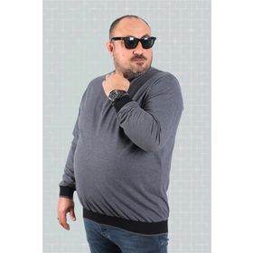 Starbattal 22729 Antrasit Büyük Beden Erkek T-shirt