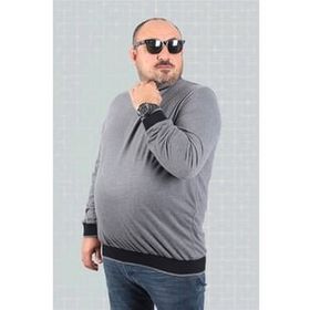Starbattal 22729 Füme Büyük Beden Erkek T-shirt