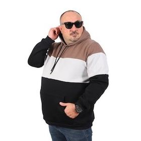 Starbattal 22736 Büyük Beden Taba Erkek Sweatshirt