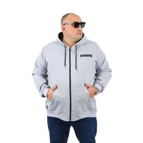 Starbattal 22739 Gri Melanj Büyük Beden Erkek Sweatshirt