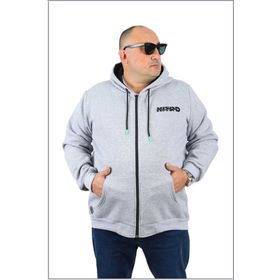 Starbattal 22739 Gri Melanj Büyük Beden Erkek Sweatshirt