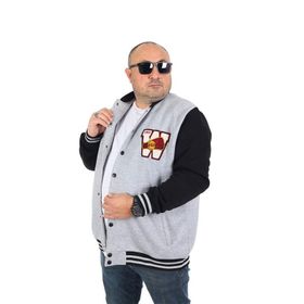 Starbattal 22753 Büyük Beden Gri Melanj Erkek Mont