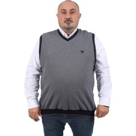 Starbattal 22795 Büyük Beden Antrasit Erkek Süveter