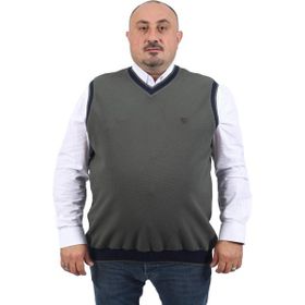 Starbattal 22795 Büyük Beden Haki Erkek Süveter