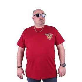 Starbattal 23100 Bordo Büyük Beden Erkek T-shirt