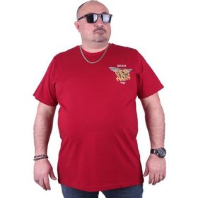 Starbattal 23100 Bordo Büyük Beden Erkek T-shirt