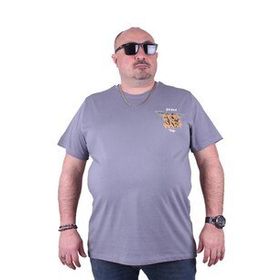 Starbattal 23100 Gri Büyük Beden Erkek T-shirt