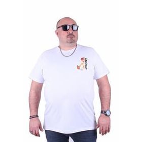 Starbattal 23101 Beyaz Büyük Beden Erkek T-shirt