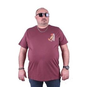 Starbattal 23101 Eflatun Büyük Beden Erkek T-shirt