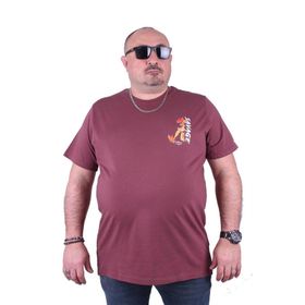 Starbattal 23101 Eflatun Büyük Beden Erkek T-shirt
