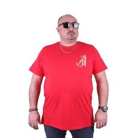 Starbattal 23101 Kırmızı Büyük Beden Erkek T-shirt