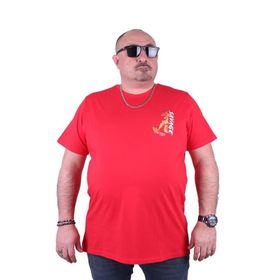 Starbattal 23101 Kırmızı Büyük Beden Erkek T-shirt