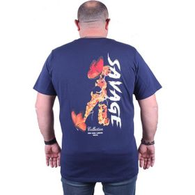 Starbattal 23101 Marin Büyük Beden Erkek T-shirt