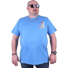 Starbattal 23101 Mavi Büyük Beden Erkek T-shirt