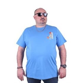 Starbattal 23101 Mavi Büyük Beden Erkek T-shirt