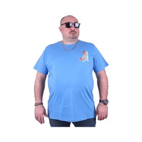 Starbattal 23101 Mavi Büyük Beden Erkek T-shirt