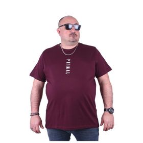 Starbattal 23102 Mürdüm Büyük Beden Erkek T-shirt