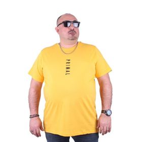 Starbattal 23102 Sarı Büyük Beden Erkek T-shirt