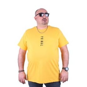 Starbattal 23102 Sarı Büyük Beden Erkek T-shirt