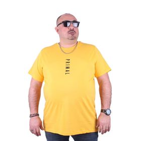 Starbattal 23102 Sarı Büyük Beden Erkek T-shirt