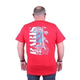 Starbattal 23105 Kırmızı Büyük Beden Erkek T-shirt