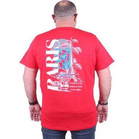 Starbattal 23105 Kırmızı Büyük Beden Erkek T-shirt