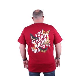 Starbattal 23107 Bordo Büyük Beden Erkek T-shirt