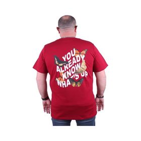Starbattal 23107 Bordo Büyük Beden Erkek T-shirt